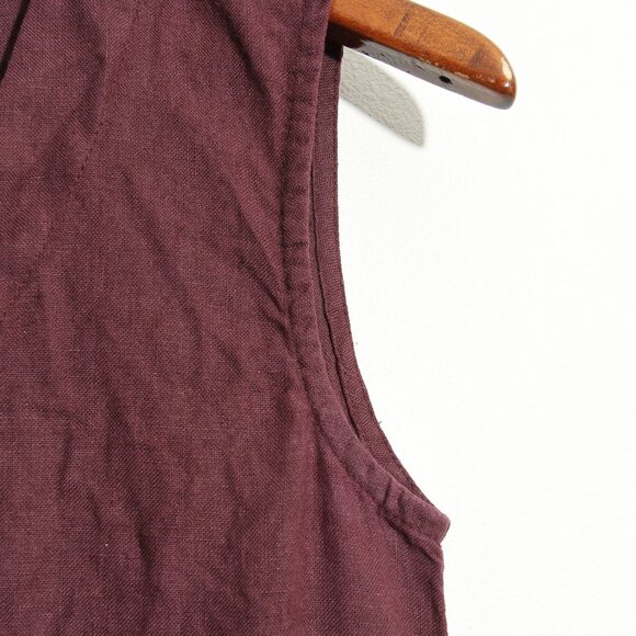 notPERFECTLINEN 100% Linen Tank Mini Dress V-Neck Sleeveless Size XS - Picture 7 of 12